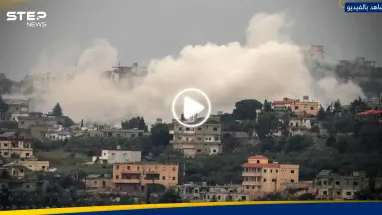 شاهد|| الطيران الإسرائيلي يدمر حياً كاملاً على الحدود اللبنانية
