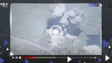 بضربةٍ ساحقة من قنبلة شديدة الانفجار.. شاهد كيف حوّل الجيش الروسي مستودعاً أوكرانياً لكتلة من النيران