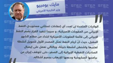 وزير الخارجية الأمريكي يعلن عن تضييق الخناق على إيران وضم كل من يستورد النفط الإيراني إلى قائمة العقوبات الأمريكية