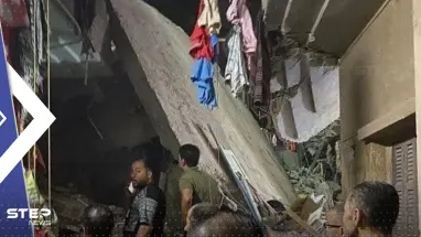 شاهد|| انهيار جديد لعقار سكني في القاهرة.. وأنباء عن مقتل 6 أشخاص