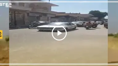 شاهد كيف احتفل موالو الأسد في مدينة محردة بتقدم النظام في إدلب وحماة (فيديو)