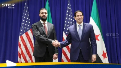 وزير الخارجية الأمريكي والرئيس السوري أحمد الشرع