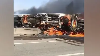 قتلى وجرحى في اصطدام حافلة وشاحنة في جنوب العراق.. والحكومة تتحرك: آخر الأخبار