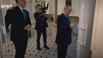 الرئيس الروسي فلاديمير بوتين في مقر إقامته