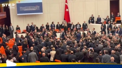 شاهد.. موازنة 2026 تتحول إلى حلبة مصارعة في البرلمان التركي!