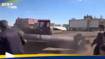 فيديو.. شاهد ماذا فعل أهالي درعا السورية بصاروخ إيراني لا يزال جزء منه مشتعلا: آخر الأخبار