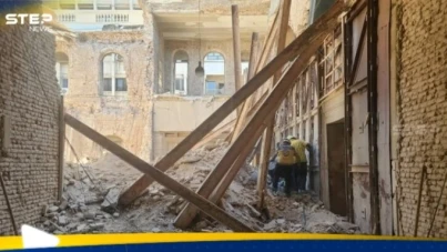 انهيار في مبنى يتبع لوزارة الداخلية السورية يخلف إصابات