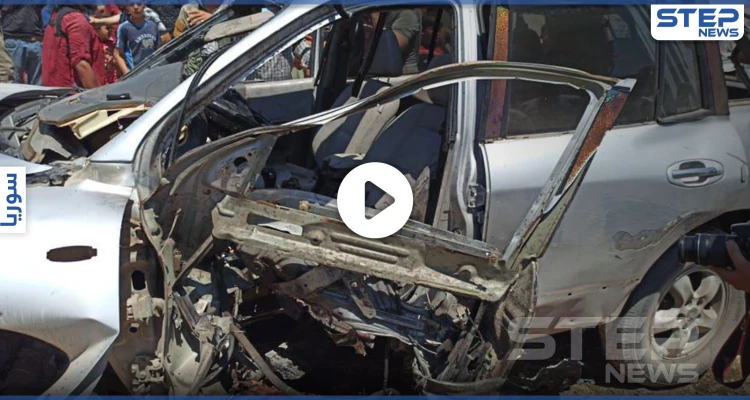 بالفيديو|| اغتيال قيادي بفيلق الشام وسقوط جرحى مدنيين بعبوة ناسفة انفجرت في عفرين