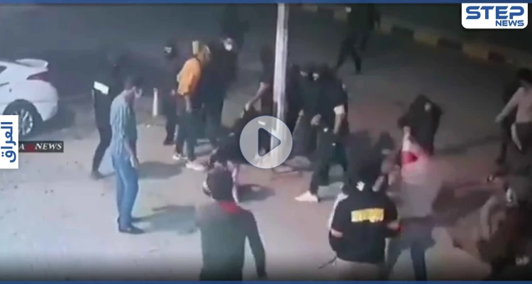 بالفيديو|| الميليشيات العراقية تقتحم أحد مراكز التدليك في بغداد وتجر النساء للطريق وتنهال عليهم ضرباً