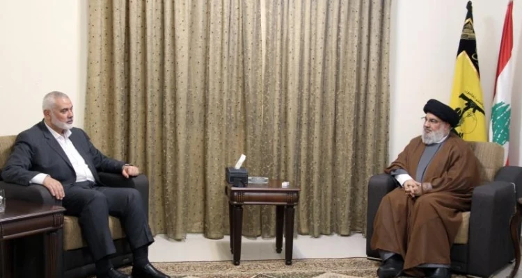 هنية يلتقي نصرالله في بيروت ويستعرض "سيف القدس" (فيديو)