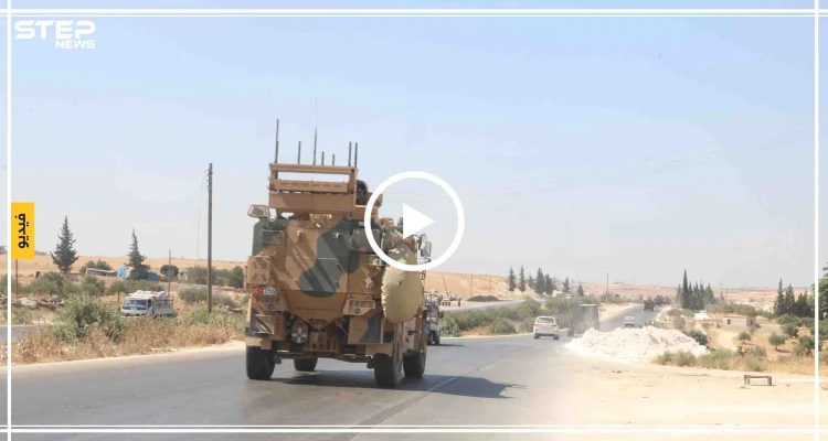 شاهد بالفيديو والصور|| دخول رتل عسكري تركي لتعزيز نقطة المراقبة التركية في معرحطاط