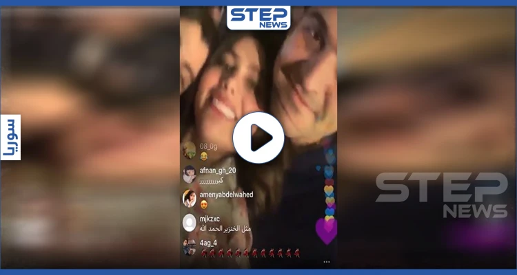 بالفيديو || رقص وقبلات مثيرة.. الاستعراضية "إنجي خوري" في أحضان حيدرة سليمان