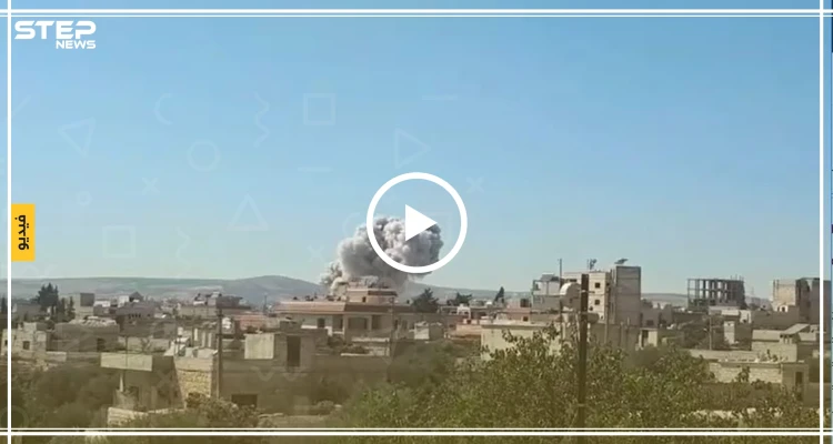شاهد بالفيديو|| الدمار الذي خلفه الطيران الروسي بصواريخ شديدة الانفجار في كفرنبل