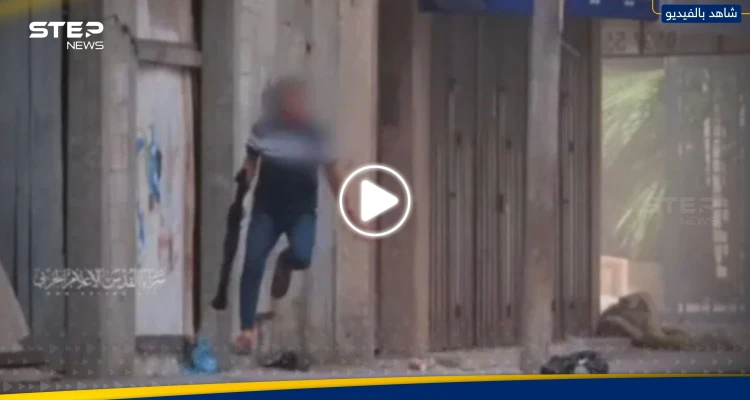 شاهد|| "ولعت ولعت".. قفزة مقاتل في غزة عند تفجير آلية إسرائيلية تشعل مواقع التواصل الاجتماعي