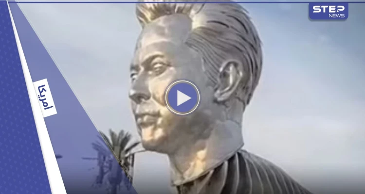 ماعز يمتطي صاروخاً فضائياً.. نصب غريب مقدم إلى إيلون ماسك من محبّيه (فيديو)