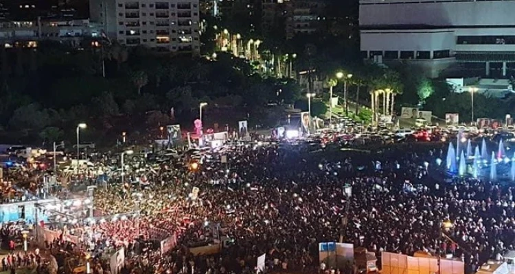 بالفيديو|| مؤيدو النظام السوري يحتفلون بعد أنباء عن فوز بشار الأسد بالانتخابات الرئاسية