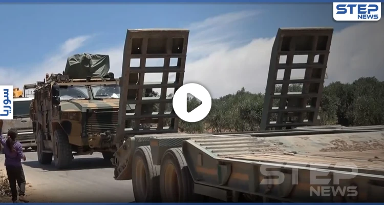 دخول تعزيزات عسكرية جديدة تابعة للجيش التركي باتجاه عمق محافظة إدلب
