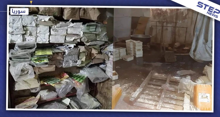 بالصور|| شرطة النظام السوري تضبط معمل حلاوة طحينية شبيه بمكب النفايات في حماة!