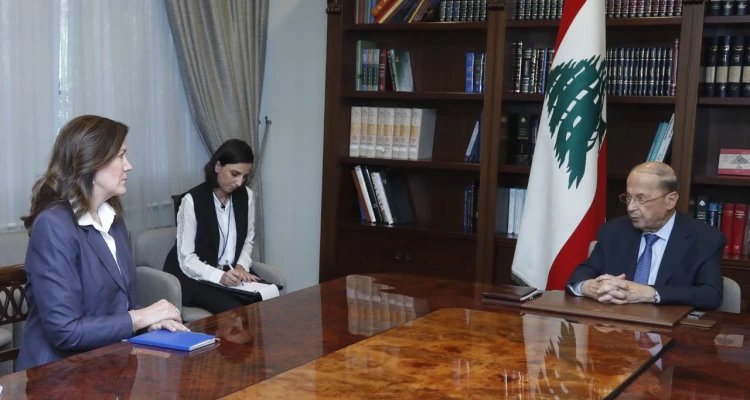 من بعبدا.. السفيرة الأمريكية ترحب بإطار العقوبات الجديدة على لبنان وتطالب بأمر