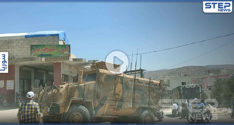 عدسة "ستيب" ترصد دخول رتل تركي من كفرلوسين .. وحالة من التصعيد جنوبي إدلب