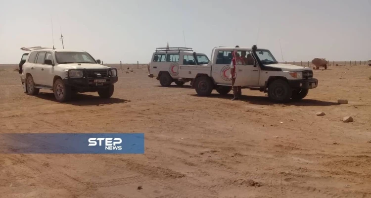 بالصور جانب من لقاء فريق الأمم المتحدة مع أهالي مخيم الركبان