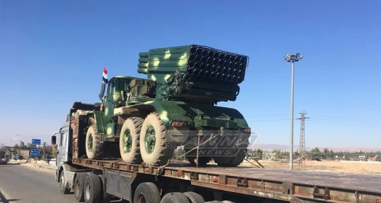 بينها راجمات صورايخ.. النظام السوري يستقدم تعزيزات ضخمة إلى درعا والمفاوضات لطريق مسدود