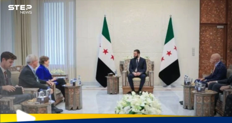 الشرع يجتمع بوفد من الكونغرس في دمشق بحضور براك
