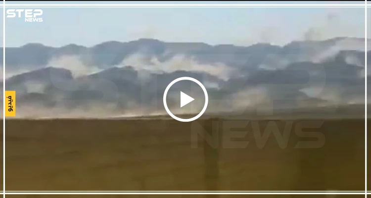 بالفيديو || مشاهد مخيفة لانهيار أجزاء من جبال جنوب إيران
