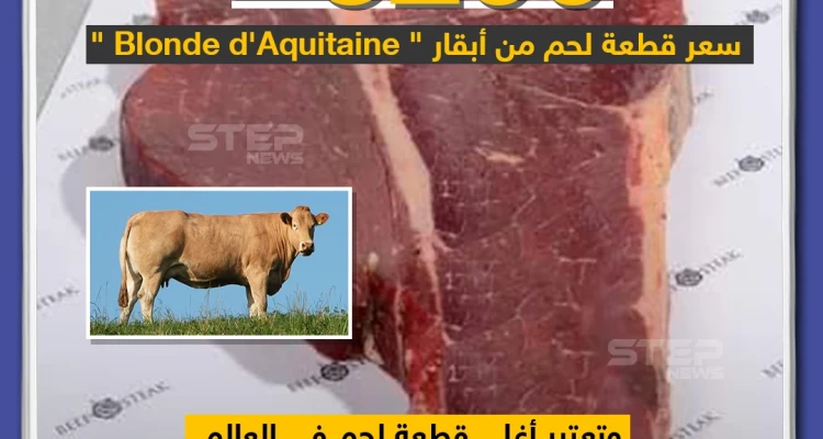 أغلى قطعة لحم في العالم بسعر 3200 دولار