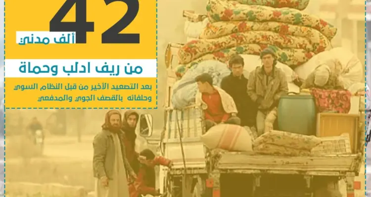نزوح بالآلاف من ريفي إدلب وحماة: أخبار