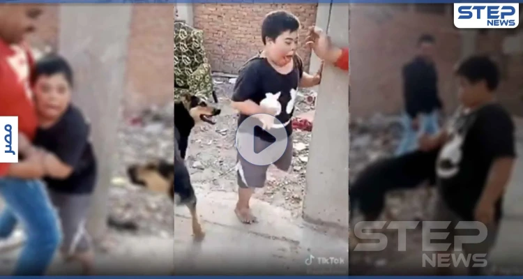غضب مصري عارم على شابين أرهبا طفل من ذوي الاحتياجات الخاصة بكلب.. والسلطات تتحرك (فيديو)