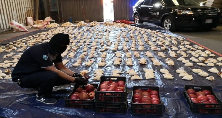 بالفيديو|| السعودية تقبض على 14.4 مليون قرص مخدر قادمة من لبنان