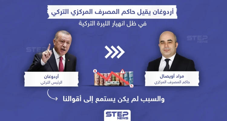 أردوغان يقيل حاكم المصرف المركزي التركي في ظل انهيار الليرة التركية