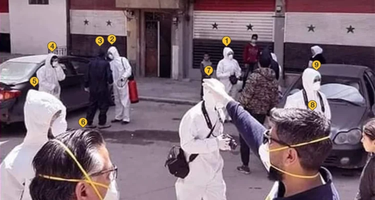 افتتاح فرع مكافحة الكورونا في سوريا 