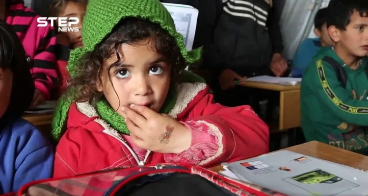 معاناة طلاب مخيم قرطبة غربي حلب في ظل الأجواء المطرية