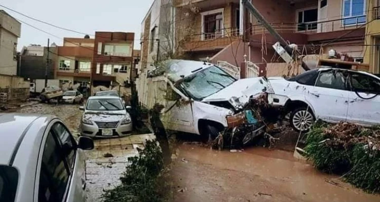 بالفيديو|| ضحايا وخسائر مادية كبيرة في إقليم كردستان العراق بسبب السيول الجارفة