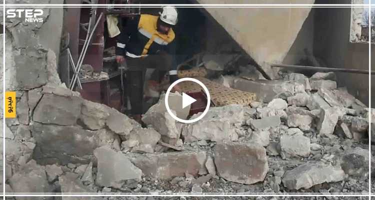 شاهد مجزرة مروّعة في بلدة كفرتعال غرب حلب نتيجة قصف جوّي روسي طال البلدة 21-01-2020