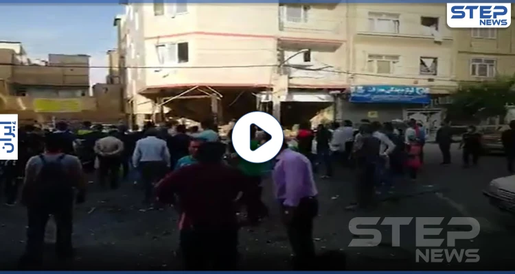بالفيديو || قتيل ودمار بـ انفجار منشأة وسط العاصمة الإيرانية طهران