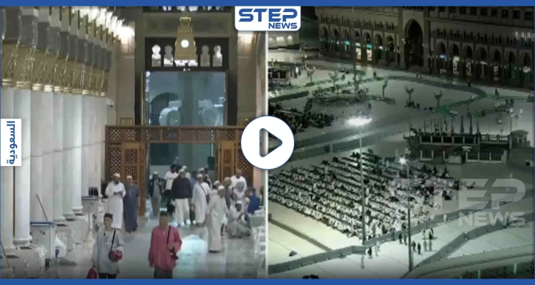 بالفيديو|| أولى لحظات فتح الحرم المكي.. وتوافد المعتمرين إليه