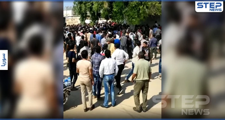 بالفيديو|| بالهروانة.. عناصر شرطة عفرين ينهالون بالضرب على متطوعين جدد في السلك