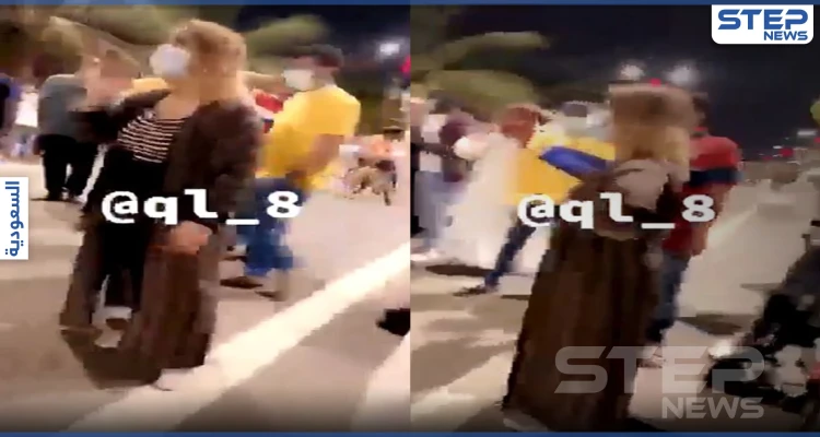 بالفيديو|| مضاربة الكورنيش أشعلت غضب السعوديين.. مشادة كلامية بألفاظٍ مُعيبة بين فتاة شقراء وشاب بشوارع جدة