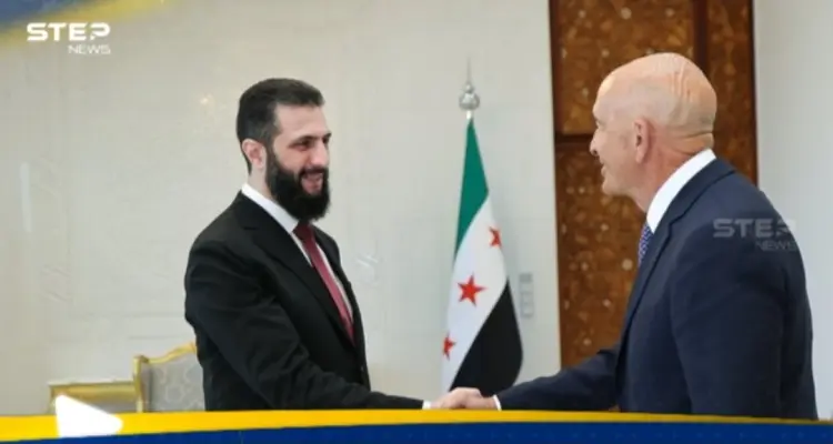 أحمد الشرع يلتقي المبعوث الأمريكي توم باراك في دمشق.. إليك التفاصيل: أخبار