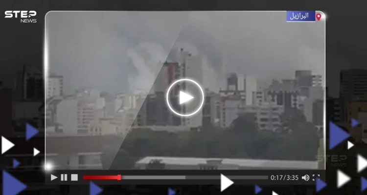 بالفيديو|| سحابة داكنة ضخمة "تبتلع" مدينة في البرازيل