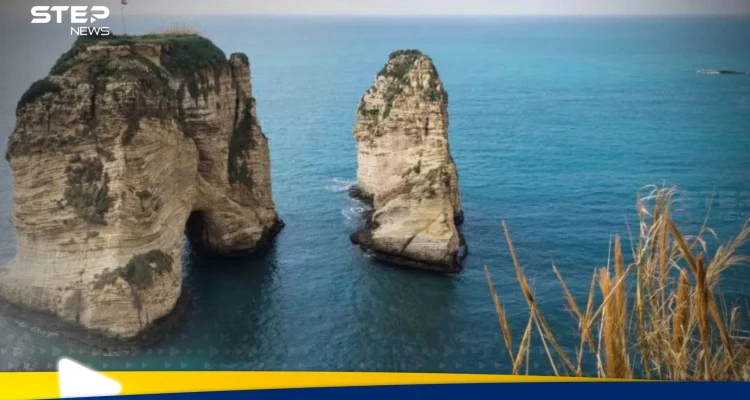 صورة نصر الله على صخرة الروشة تثير جدل سياسي واسع في لبنان