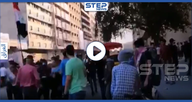بالفيديو|| حالات اختناق وجرحى مدنيين.. و10 صواريخ تسقط على قاعدة أمريكية في العراق