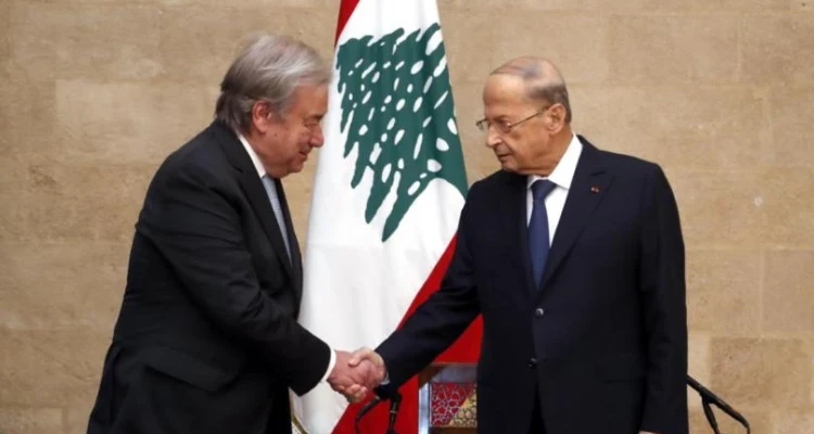 غوتيريش يكشف مضمون الرسالة التي حملها معه إلى لبنان.. وعون يؤكد له على أمرين هامين