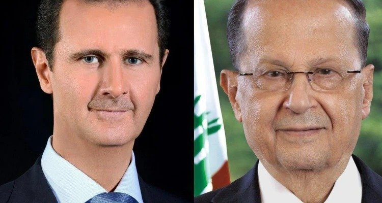 بشار الأسد يوجه رسالة إلى الرئيس اللبناني ميشيل عون.. إليك مضمونها