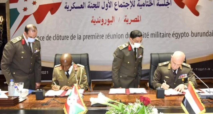 القوات المسلحة المصرية توقع اتفاقاً عسكرياً مع نظيرتها في بوروندي
