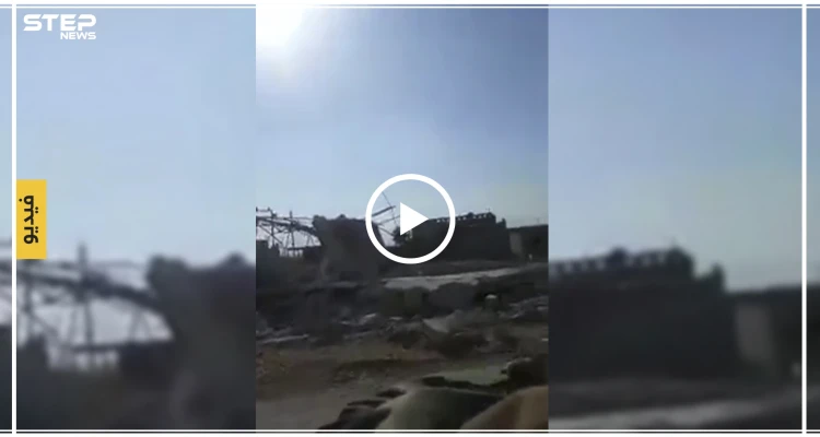 فيديو مسرّب يوثق الدمار الهائل في قرية الأربعين شمالي حماة (فيديو)