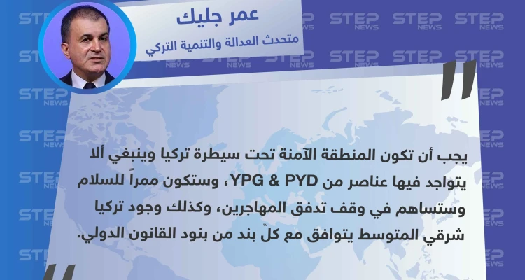 متحدث العدالة والتنمية التركي: المنطقة الآمنة ستوقف تدفق المهاجرين ويجب أن تكون تحت سيطرتنا